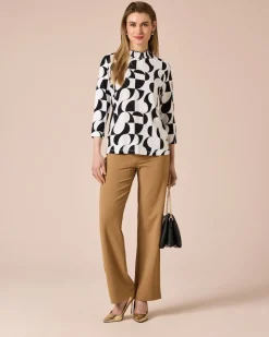 Shirt mit Bicolor-Druck