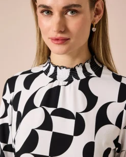 Shirt mit Bicolor-Druck