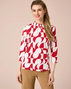 Shirt mit Bicolor-Druck