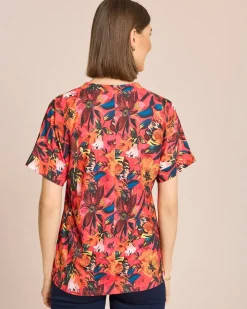 Shirt mit Blumendruck