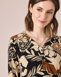 Shirt mit Blumendruck