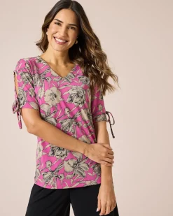 Shirt mit Blumendruck