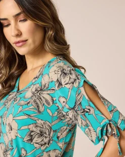 Shirt mit Blumendruck