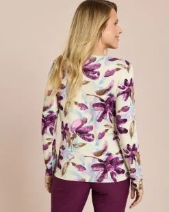 Shirt mit Blumen-Druck
