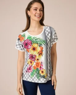 Shirt mit Blumen-Druckmix