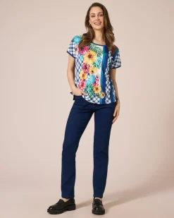 Shirt mit Blumen-Druckmix