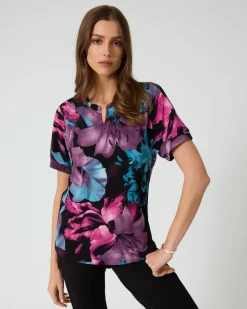 Shirt mit Blumen-Print