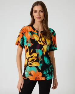 Shirt mit Blumen-Print