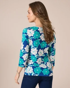 Shirt mit Blumen-Print