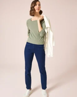 Shirt mit Carré-Ausschnitt