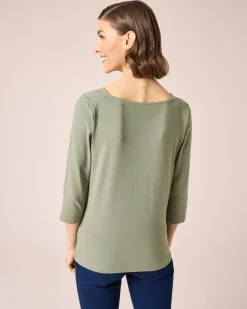 Shirt mit Carré-Ausschnitt