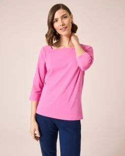 Shirt mit Carré-Ausschnitt