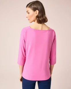 Shirt mit Carré-Ausschnitt