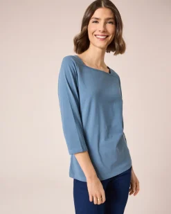 Shirt mit Carré-Ausschnitt