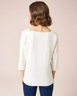 Shirt mit Carré-Ausschnitt