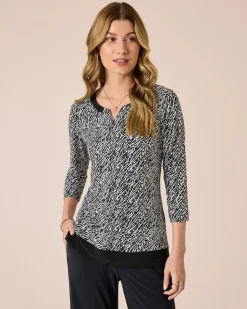 Shirt mit Dekoblende