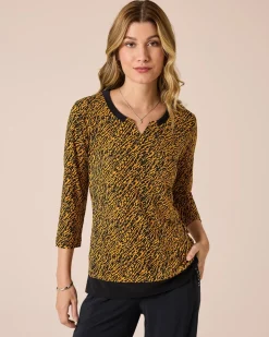 Shirt mit Dekoblende