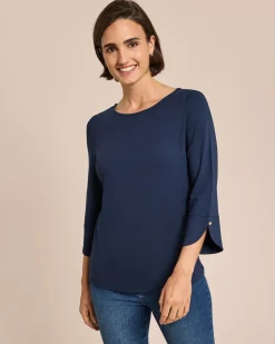 Shirt mit dekorativem 3/4-Arm