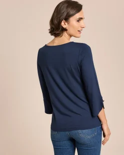 Shirt mit dekorativem 3/4-Arm