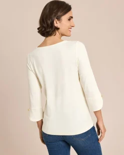 Shirt mit dekorativem 3/4-Arm
