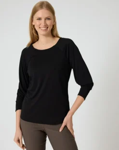 Shirt mit Drapé-Detail