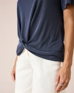 Shirt mit Drapé-Detail