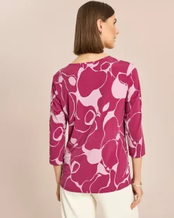 Shirt mit drapierten Falten