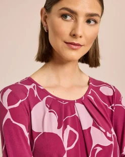 Shirt mit drapierten Falten