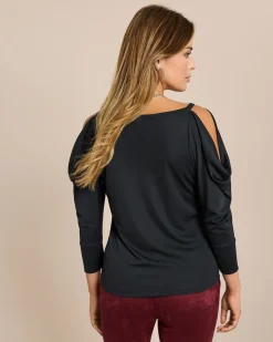 Shirt mit drapierten Ärmeln