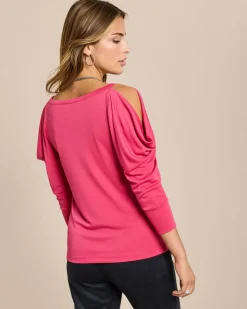 Shirt mit drapierten Ärmeln