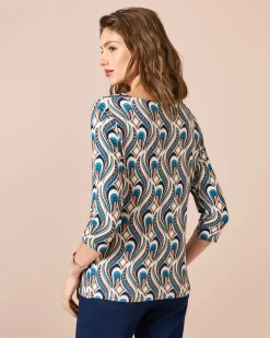 Shirt mit Fantasie-Druckmix