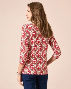 Shirt mit Fantasie-Druckmix
