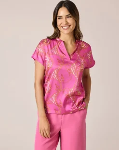 Shirt mit Fantasie-Druckmix