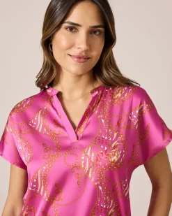 Shirt mit Fantasie-Druckmix