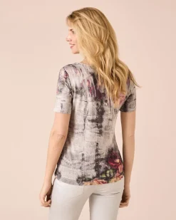 Shirt mit Fantasie-Druckmix
