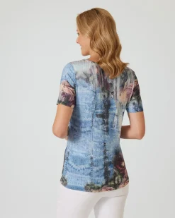 Shirt mit Fantasie-Druckmix