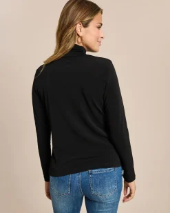 Shirt mit gerafftem Ausschnitt