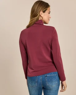 Shirt mit gerafftem Ausschnitt