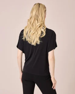 Shirt mit geraffter Schulterpartie