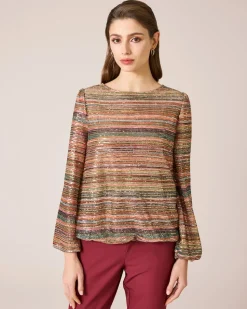 Shirt mit Glanzstreifen