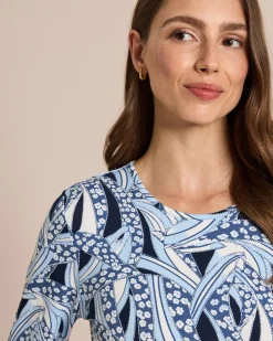 Shirt mit grafisch-floralem Print