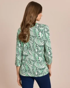 Shirt mit grafisch-floralem Print
