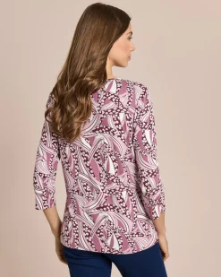 Shirt mit grafisch-floralem Print