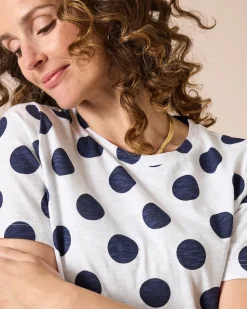 Shirt mit großen Punkte-Druck
