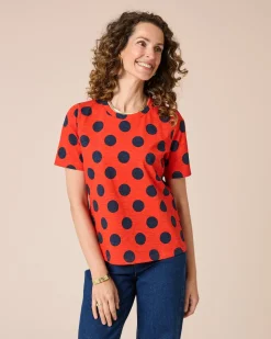 Shirt mit großen Punkte-Druck