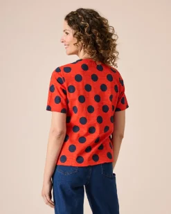 Shirt mit großen Punkte-Druck