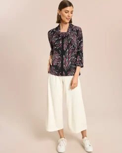Shirt mit halsfernem Rollkragen