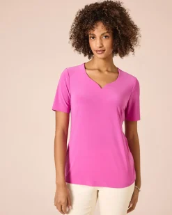 Shirt mit Herzausschnitt