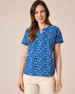 Shirt mit Herzdruck