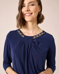 Shirt mit Ketten-Accessoire